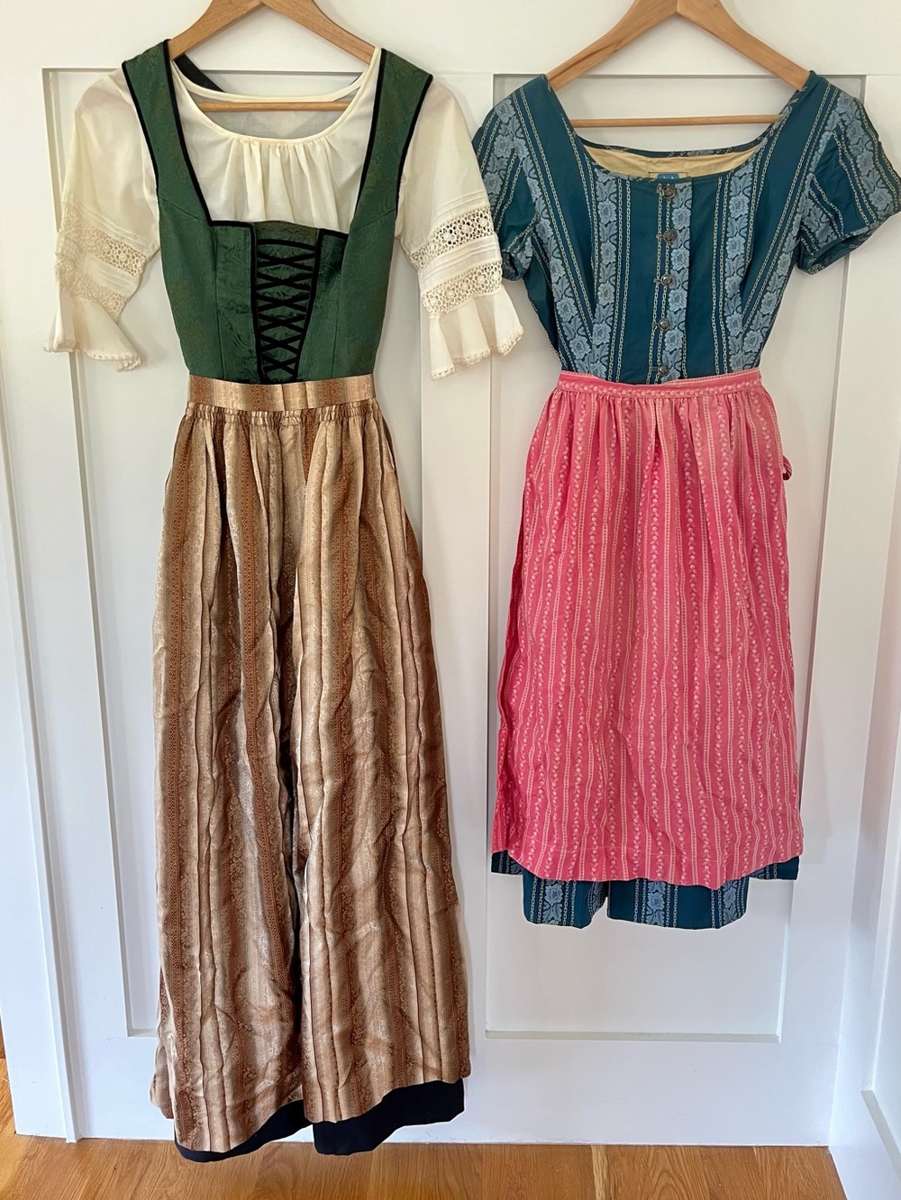 Lot of 2 Vintage Authentic Austrian Dirnal Dress Sets XS/S